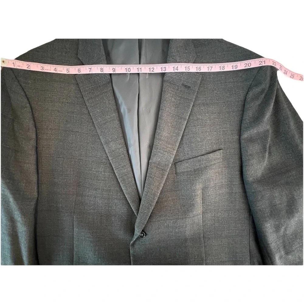 Jos‎ A Bank 1905 Comfort Wool Blend Glen Plaid Blazer Sport Coat Mens 50R